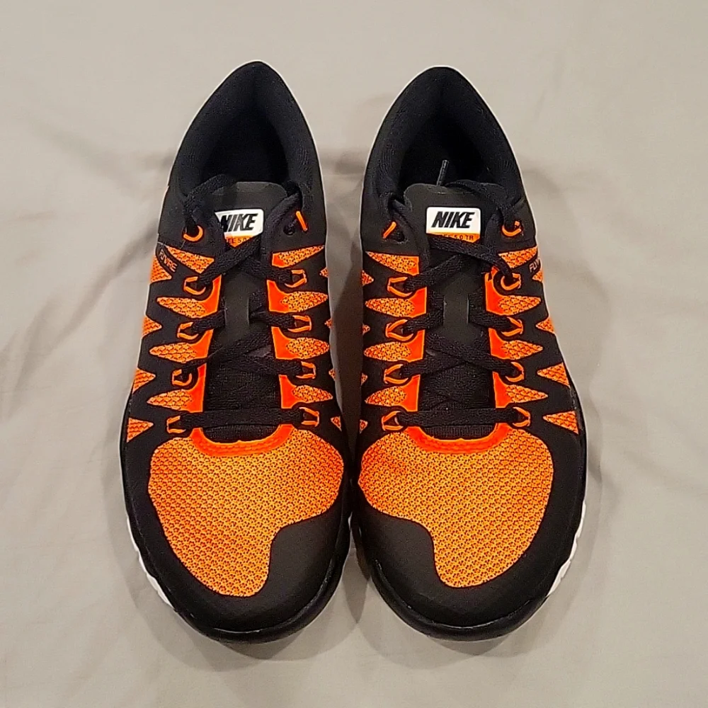 Nike Men's Free 5.0 TR Orange/Black 719922-870 Running Shoes Size 6‎